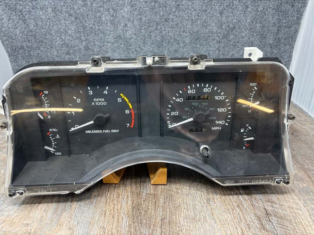 90-93 Mustang GT 5.0L-140 MPH Instrument Speedometer Gauge Cluster Panel Untestd
